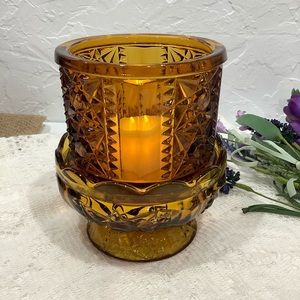 🛑Vintage Indiana Glass Fairy Lamp